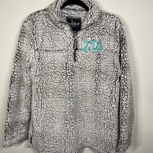 ZTA Zeta Tau Alpha Quarterzip Sherpa